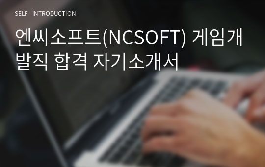 엔씨소프트(NCSOFT) 게임개발직 합격 자기소개서