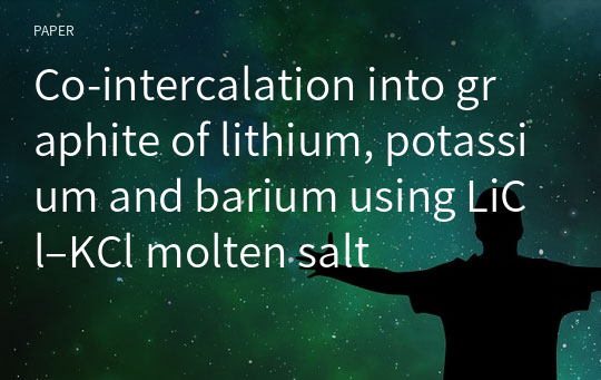 Co‑intercalation into graphite of lithium, potassium and barium using LiCl–KCl molten salt