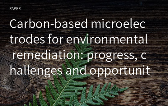 Carbon‑based microelectrodes for environmental remediation: progress, challenges and opportunities