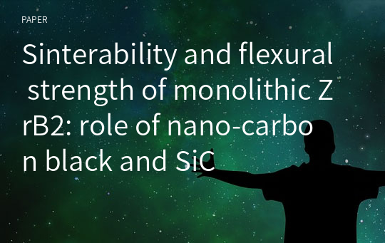 Sinterability and flexural strength of monolithic ZrB2: role of nano‑carbon black and SiC