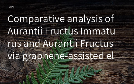 Comparative analysis of Aurantii Fructus Immaturus and Aurantii Fructus via graphene‑assisted electrochemical chemometrics