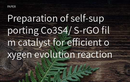Preparation of self‑supporting Co3S4/ S‑rGO film catalyst for efficient oxygen evolution reaction