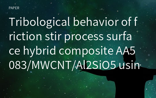 Tribological behavior of friction stir process surface hybrid composite AA5083/MWCNT/Al2SiO5 using multi‑quadratic RBF algorithm