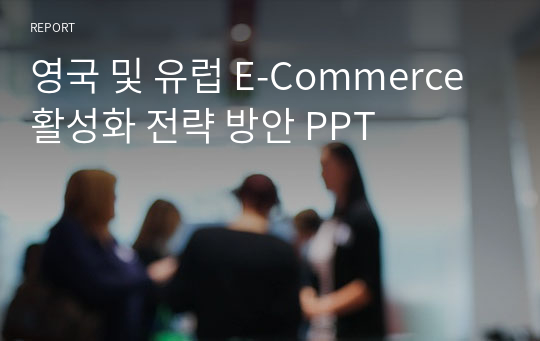 영국 및 유럽 E-Commerce 활성화 전략 방안 PPT