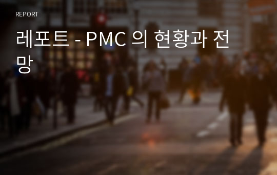 레포트 - PMC 의 현황과 전망