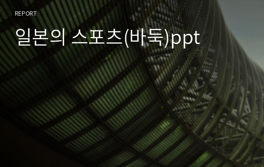 일본의 스포츠(바둑)ppt