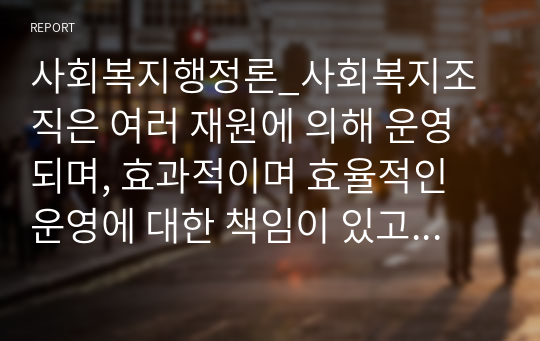 사회복지행정론_사회복지조직은 여러 재원에 의해 운영되며, 효과적이며 효율적인 운영에 대한 책임이 있고 책임성을 갖기 위해서는 반드시 기획이 필요하다. 기획의 과정에 대해서 기술하시고 요즘 이슈화되는 사회복지관련 사회문제 한가지를 선택하여 기획의 과정 중 일부를 구성해보시오.