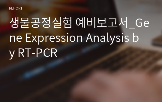 생물공정실험 예비보고서_Gene Expression Analysis by RT-PCR