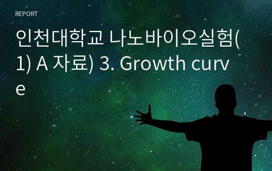 인천대학교 나노바이오실험(1) A 자료) 3. Growth curve