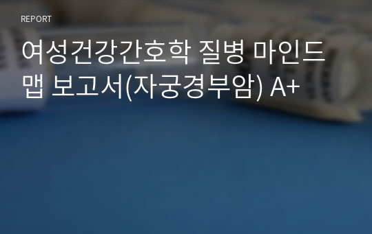 여성건강간호학 질병 마인드 맵 보고서(자궁경부암) A+