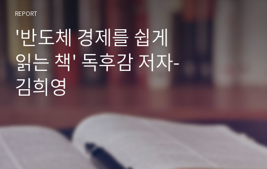 &#039;반도체 경제를 쉽게 읽는 책&#039; 독후감 저자-김희영