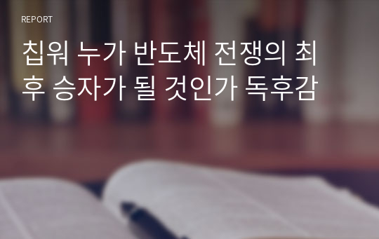 칩워 누가 반도체 전쟁의 최후 승자가 될 것인가 독후감