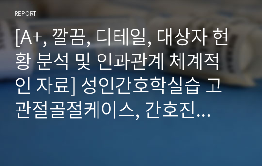 [A+, 깔끔, 디테일] 성인간호학실습 고관절골절케이스,낙상위험성, 급성통증, 변비, 간호진단 5개, 간호과정 3개(진단, 치료, 교육적 계획, 이론적 근거 제시), 교육계획안 포함