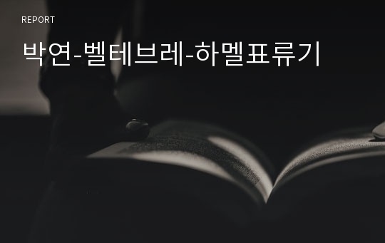 박연-벨테브레-하멜표류기