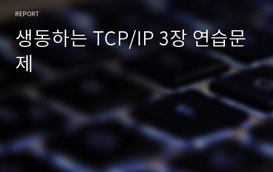 생동하는 TCP/IP 3장 연습문제