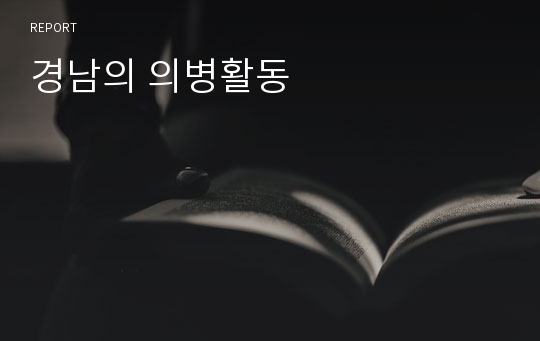 경남의 의병활동