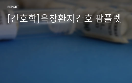 [간호학]욕창환자간호 팜플렛