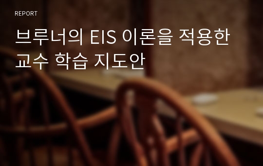 브루너의 EIS 이론을 적용한 교수 학습 지도안