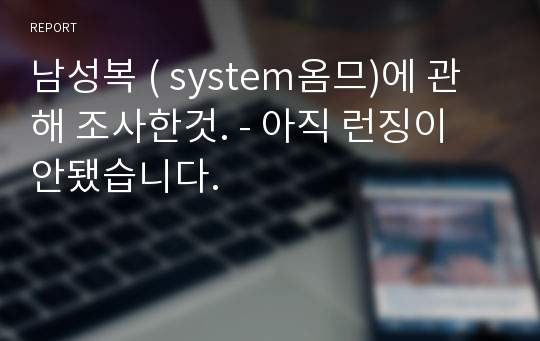 남성복 ( system옴므)에 관해 조사한것. - 아직 런징이 안됐습니다.