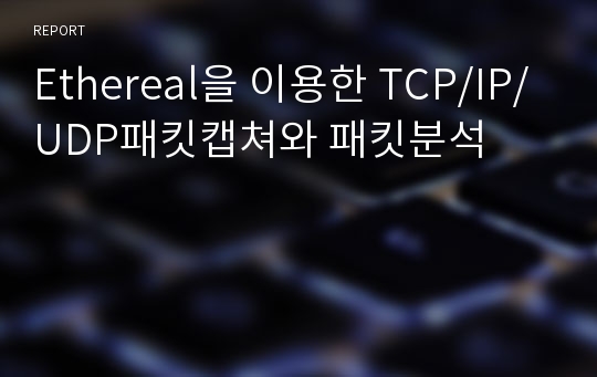 Ethereal을 이용한 TCP/IP/UDP패킷캡쳐와 패킷분석