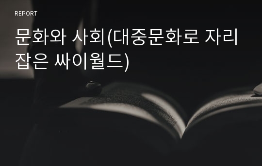 문화와 사회(대중문화로 자리잡은 싸이월드)