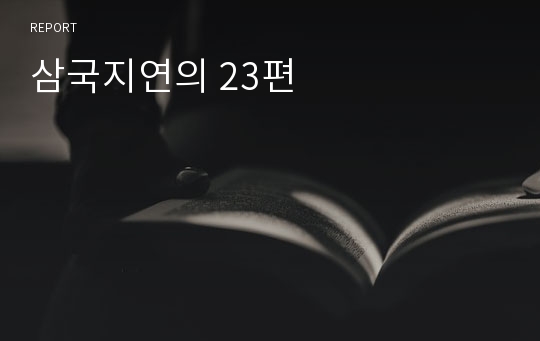 삼국지연의 23편