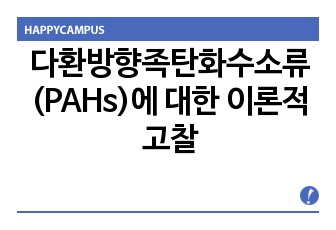 다환방향족탄화수소류(PAHs)에 대한 이론적 고찰