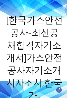 [한국가스안전공사-최신공채합격자기소개서]가스안전공사자기소개서자소서,한국가스안전공사자소서자기소개서,한국가스안전공사합격자기소개서,한국가스안전공사,KGS