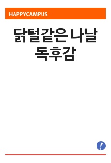 닭털같은 나날 독후감