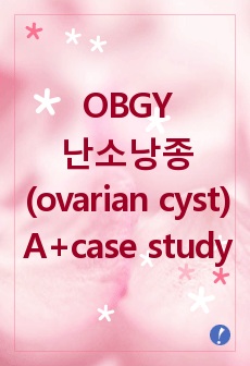 난소낭종(ovarian cyst) A+ 케이스 스터디