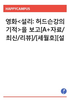 영화<설리: 허드슨강의 기적>을 보고[A+자료/최신/리뷰]/[세월호][설리][허드슨강][톰행크스][감상평]