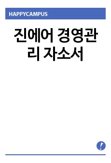 진에어 경영관리 자소서