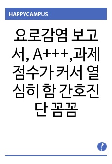 요로감염 보고서