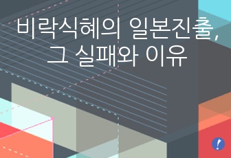 비락식혜의 일본진출, 그 실패와 이유