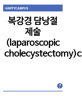 복강경 담낭절제술(laparoscopic cholecystectomy)case study 수술과정, 수술기구(OR3번봄)