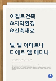 이집트건축/이집트 지역 환경 및 건축 재료/텔 엘 아마르나/디에르 엘 메디나