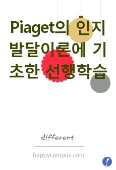 Piaget의 인지발달이론에 기초한 선행학습