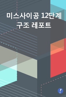 미스사이공 12단계구조 레포트