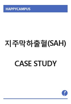 지주막하출혈(SAH) 케이스 스터디