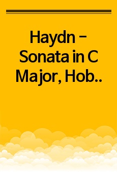 Haydn - Sonata in C Major, Hob XVI 35 (하이든 소나타 다장조) 소나타 악보 분석