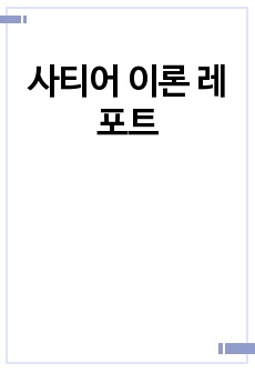 사티어 이론 레포트