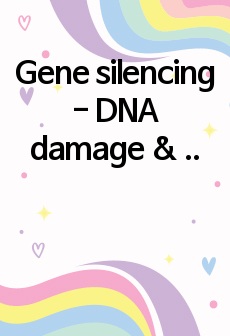 Gene silencing - DNA damage & DNA repair