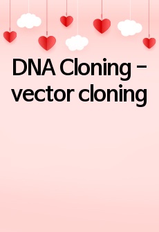 DNA Cloning - vector cloning