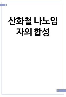 산화철 나노입자의 합성