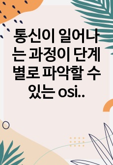 통신이 일어나는 과정이 단계별로 파악할 수 있는 osi 7계층에 대해서 정리해 보자.osi 7계층에서 각 계층에 대해 단계별로 정리하자.