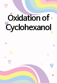 Oxidation of Cyclohexanol
