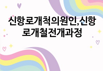 신항로개척의원인,신항로개철전개과정