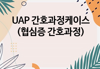 UAP 간호과정케이스(협심증 간호과정)