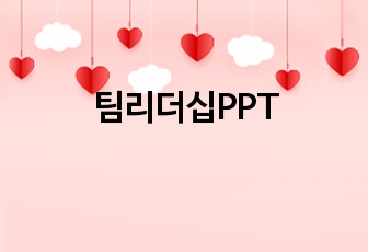 팀리더십PPT