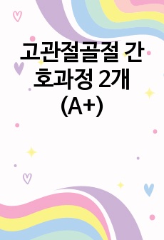 고관절골절 간호과정 2개 (A+)